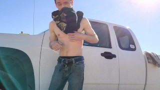 Busting a nut IN PUBLIC PARKING LOT! - Solo Cumshot