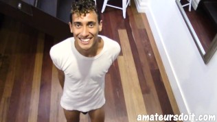 Australian Hung Uncut Professional Dancer Gives Us A Private Dance Show & Then Shows His Big Meat