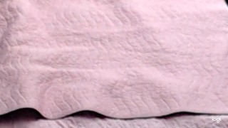 Close UP POV I jack off until I  Pink bunny onesie, long video