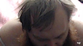 Close UP POV I jack off until I  Pink bunny onesie, long video