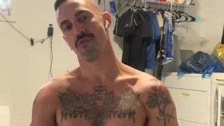Cum in the garage