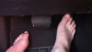 Driving barefoot in Tampa Bay Florida