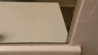 Jacking off in the mirror
