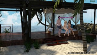 Adventures Of Willy D: Two Sexy Naked Girls On The Beach-S2E2