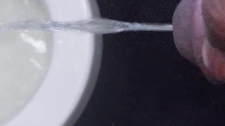 Big dick pissing 