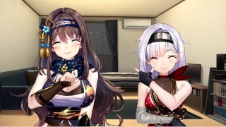 【R18版女忍者エロゲーNinNinDays2動画15】二人との別れ。(くノ一 ニンニンデイズ2実況プレイ ninja Hentai game)