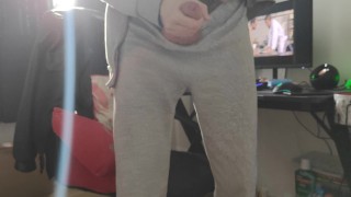 Jerking off while watching gay porn on my desk