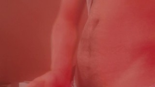 Twink cum on desk at office