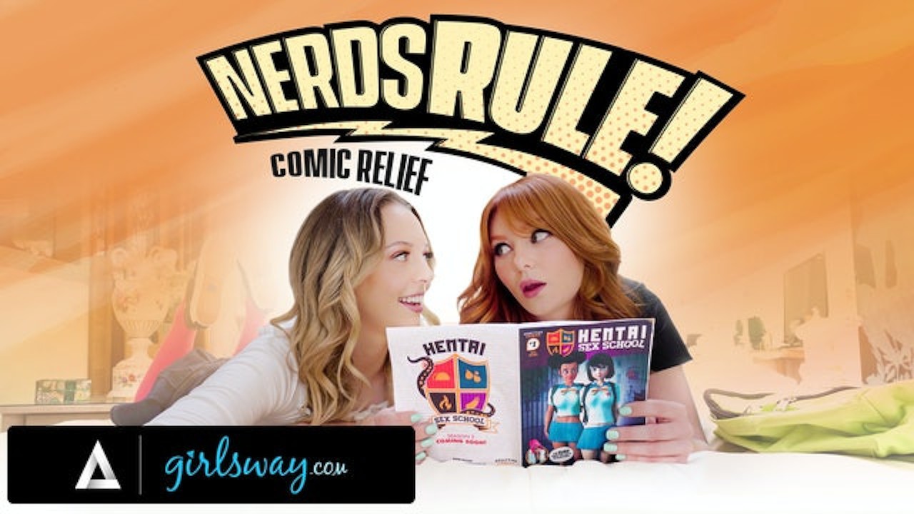 GIRLSWAY - College Geeks Lacy Lennon And Lily Larimar Are Turned On After  Reading Hentai Comics