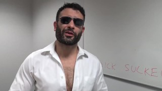 Your alpha straight boss needs a blowjob, verbal domination