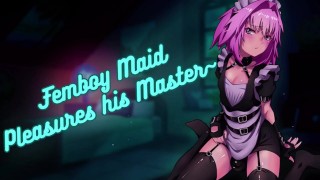 [ASMR] Femboy Maid joue avec lui-même devant Master__ gémissant _ Intense _ NSFW _ Kissing _ Lewd
