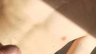 I cover my body in cum