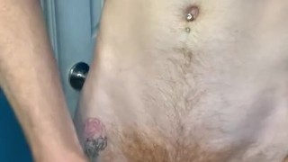 Ginger twink cums in his pocket pussy *cumshot*