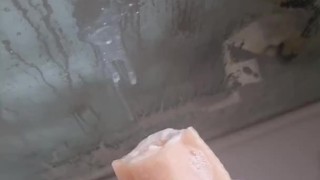 Horny Irish dad fucking pocket pussy. Butt plug in