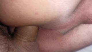 Sissy Femboy gives a hard fuck to his narrow hole for fucking in a huge hole!