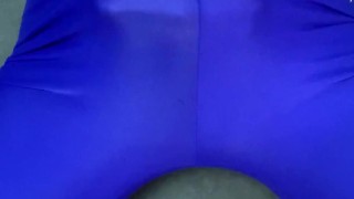 Hentai sexy Japanese masturbates wearing compression shorts:変態日本人がスパッツでオナニーして大量射精♯6