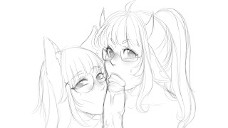 Tu y dos Vtubers amantes del Hentai - ASMR Roleplay Español💦