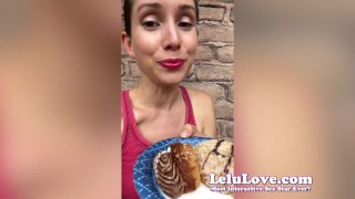 Quick behind the scenes blowjob, mirror flexing, BIG junk day eats, naked & more - Lelu Love
