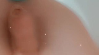 Cute femboy ride on the horse dildo~