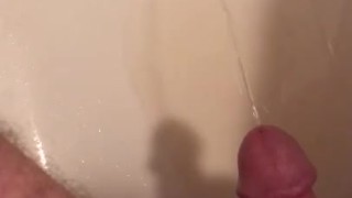 Pissing in shower 
