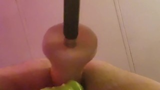 Machine fucked in ass