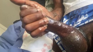 OMFG 🙀 THIS IS ONE BIG BLACK NASTY COCK “FANS LOVE WHEN IM CALL THEM LITTLE DICKSUCKERS “ eat bitch