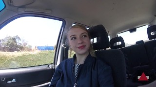 Picked Up Hitchiker - She let me cum on her ass!