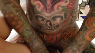 Tattooed bombshell Adel Asanti has her way with Sascha