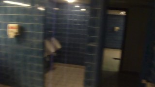 totaly naked at public toilets 2