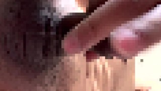 Masturbation from below