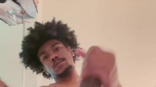 POV I tease you playing with this dick, then sit on your face 