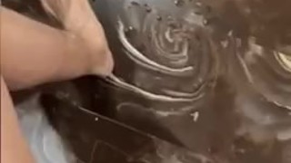 Huge twink teen monstercock blasting a big load