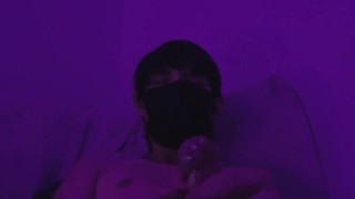 "Masked twink jerks oily cock" teaser