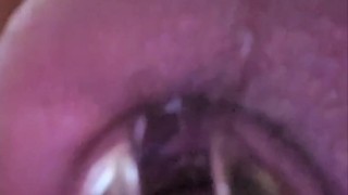 Chastity Anal Dildo Ride In The Shower #2