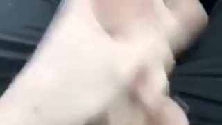 Cumming in the backseat of an Uber 