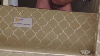 Twunk has a quick wank after work