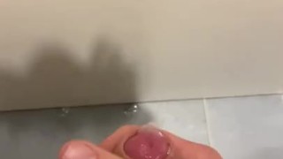 REAL CUMSHOT AT WORK! DOOR CAN’T BE LOCKED..