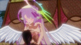 jibril cums on a cock - no game no life bath house parody