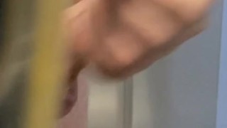 Penis in elevator man 