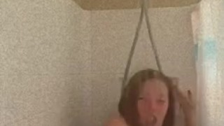 Hot STEAMY shower loud MOANING convulsions
