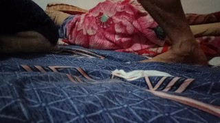 Gay man jumping and fucking his sex toy.