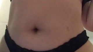 Sexy chubby girl dancing