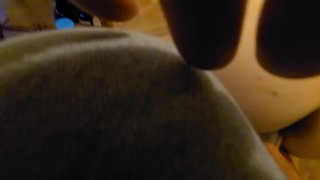 Submissive Girlfriend Begs for cock and gets a bottle and anal