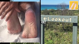 TINY WHITE ANKLE SOCKS - MANLYFOOT - LIFE FROM A DIFFERENT PERSPECTIVE -