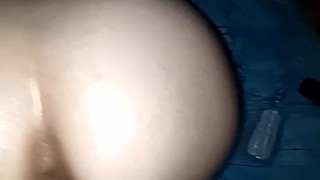 WET TIGHT JUICY PUSSY BACK STROKING MY COCK