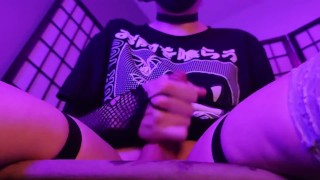 Femboy Playing With Cute Penis Cums On Your Face