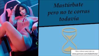 JOI hentai (interactivo) - Edges y orgasmos arruinados.