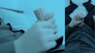POV: Teen In Suit Fucks Fleshlight Until He Cums