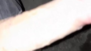 Jerking behind someone's house 