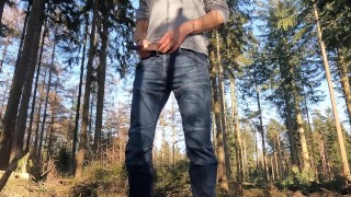 guy is taking a piss